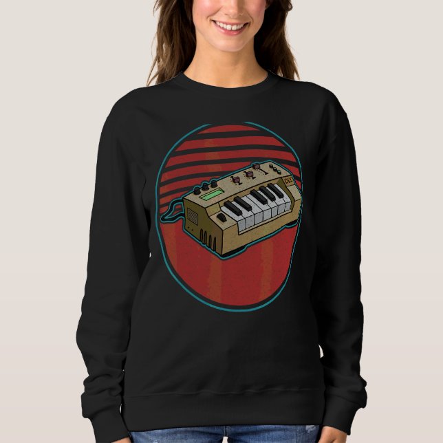 Sudadera Sintetizador teclado sintético Músicos electrónico (Anverso)