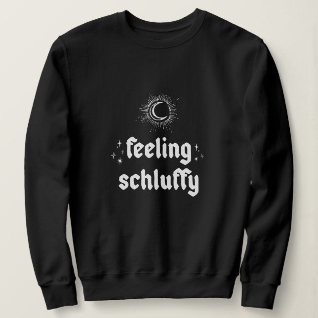 Sudadera Sintiendo Schluffy Yiddish (Anverso del diseño)