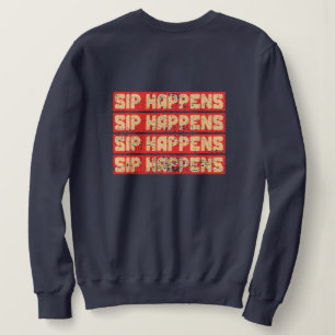 Sudadera Sip Happens – Funny Panda Boba Estilo Retro