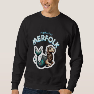 Sudadera Sirena Camello Divertido Mashup de Océano y Desier