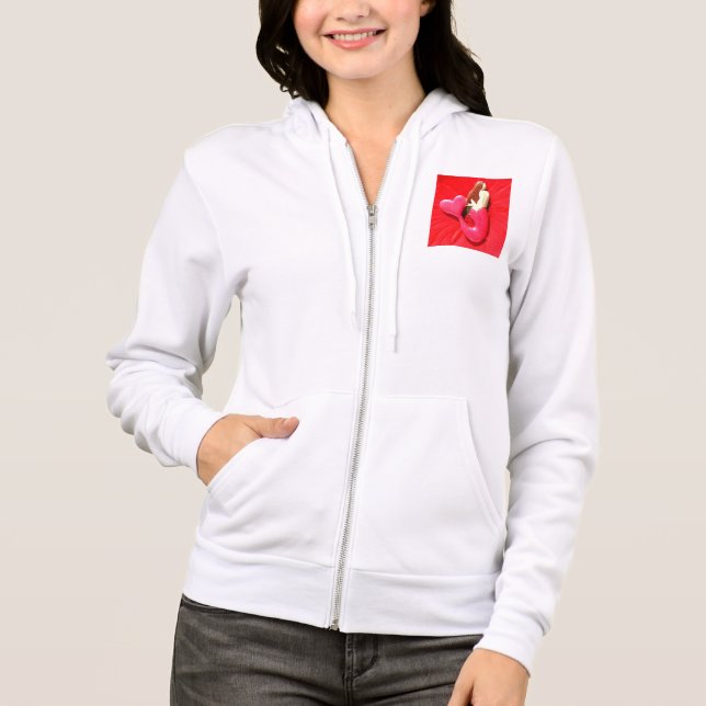 Sudadera sirena de cola roja (Anverso)