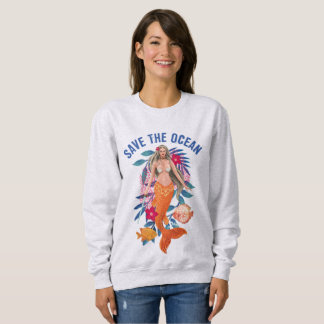 Sudadera Sirena guerrera - Salven el océano