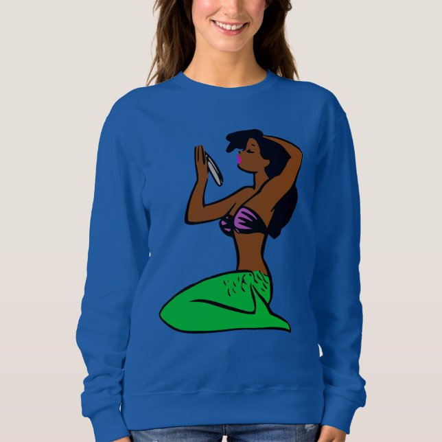 Sudadera sirena vintage africana (Anverso)