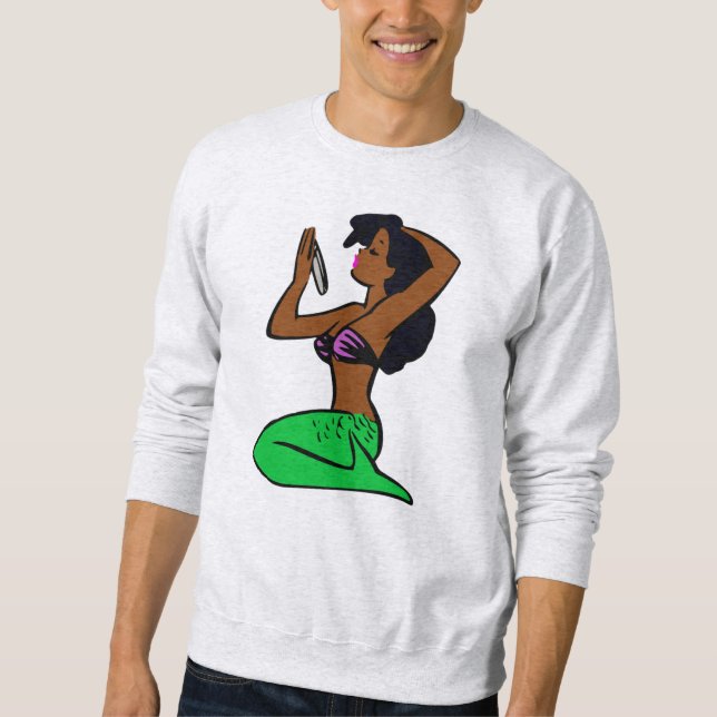 Sudadera sirena vintage africana (Anverso)