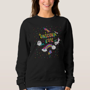 Sudadera Sirena Y Lluvia De Unicornio Life Narwhal Cat Unic