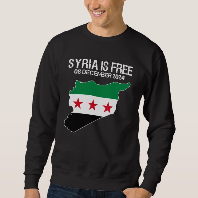 Sudadera Siria: Bandera libre siria libre de Siria (Anverso)