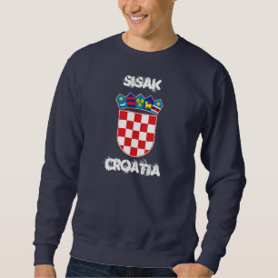 Sudadera Sisak, Croacia con escudo de armas
