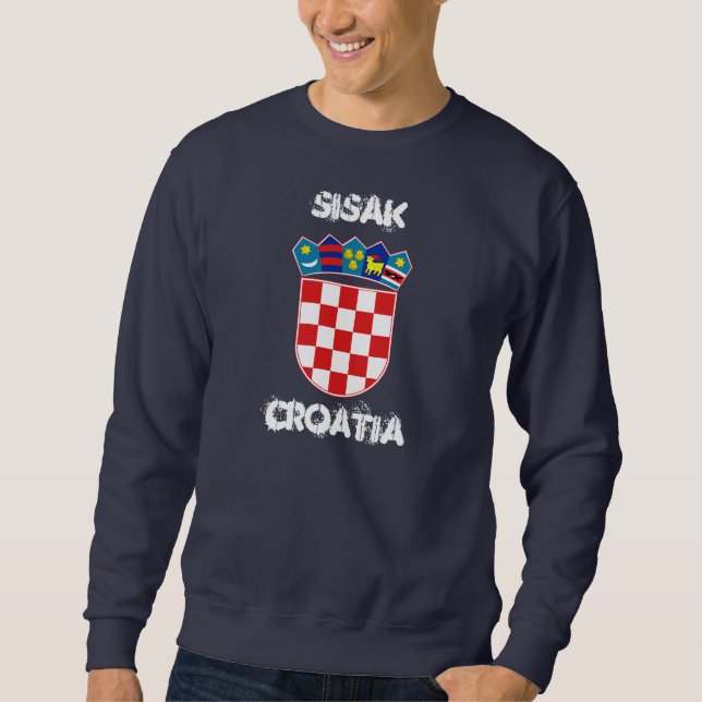 Sudadera Sisak, Croacia con escudo de armas (Anverso)