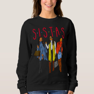 Sudadera Sistas Chica negra magia diversión Melanin Mujeres