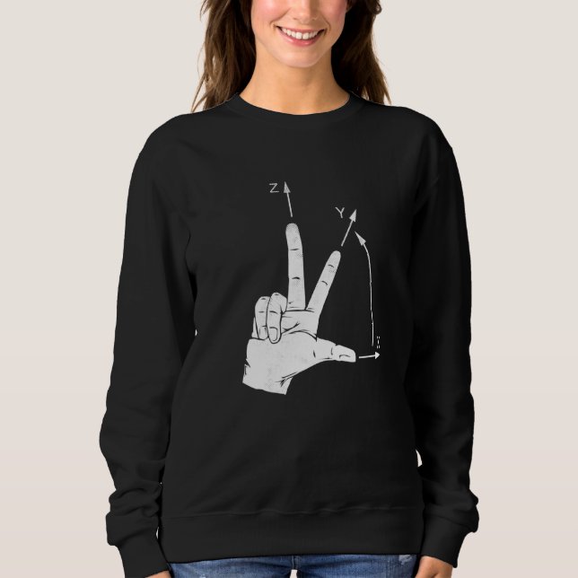 Sudadera Sistema de coordenadas Cnc Programador Cutting Mac (Anverso)