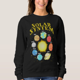 Sudadera Sistema Solar Con Planetas Ciencia Planeta Espacia