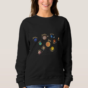 Sudadera Sistema solar planea conocimiento infantil espacio