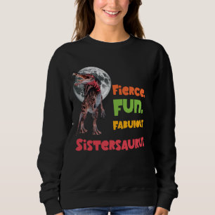 Sudadera Sistersaurus Equipo de Dinos Hermanas Parejas Dise