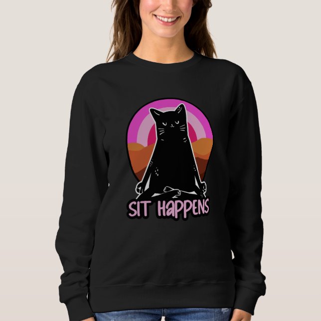 Sudadera Sit Happens  Yoga (Anverso)