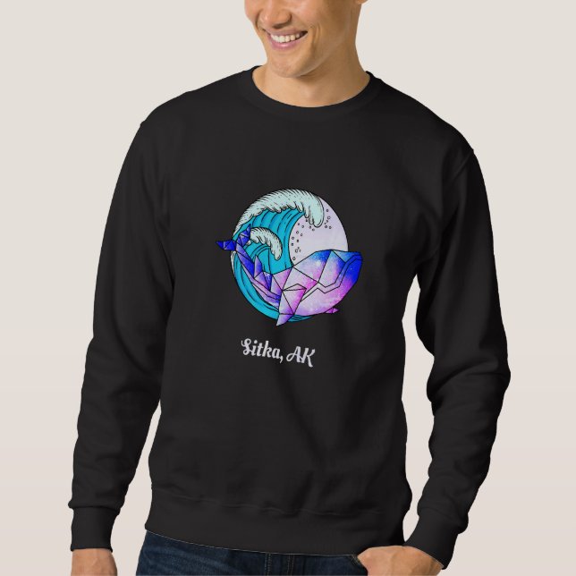 Sudadera Sitka Ak Japonés Paint Geométrico Orca Killer Whal (Anverso)
