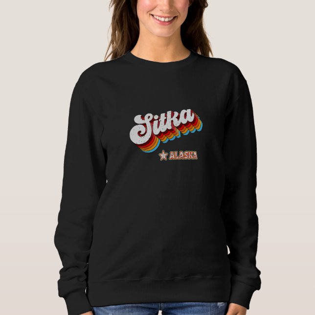 Sudadera Sitka Alaska Ak Retro 80 (Anverso)