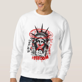 Sudadera situación de la libertad silenciada pero sin inter