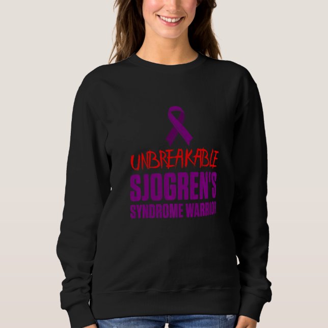 Sudadera Sjogren's Syndrome Survivor Slow Warrior  4 (Anverso)