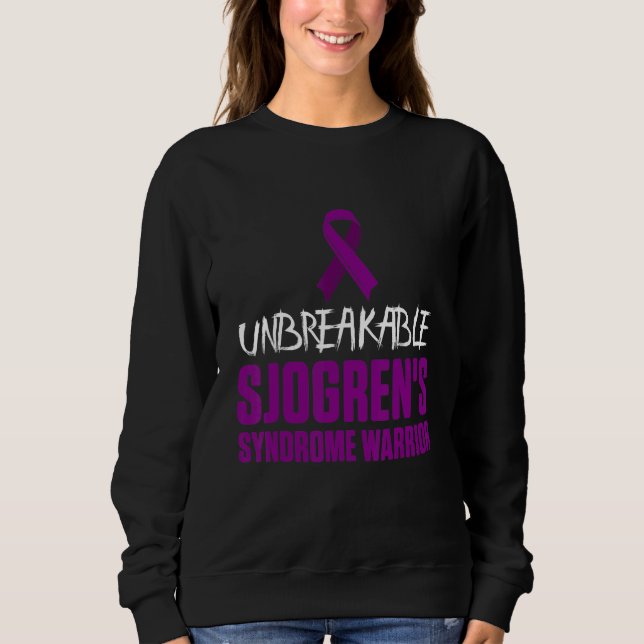 Sudadera Sjogren's Syndrome Survivor Slow Warrior 4 (Anverso)