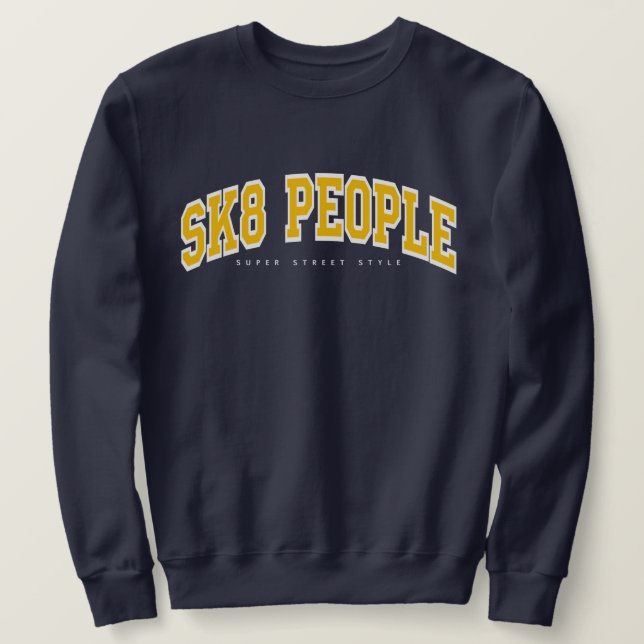 Sudadera SK8 PEOPLE  ONEIGHTH Tokyo Original スウェットシャツ (Anverso del diseño)