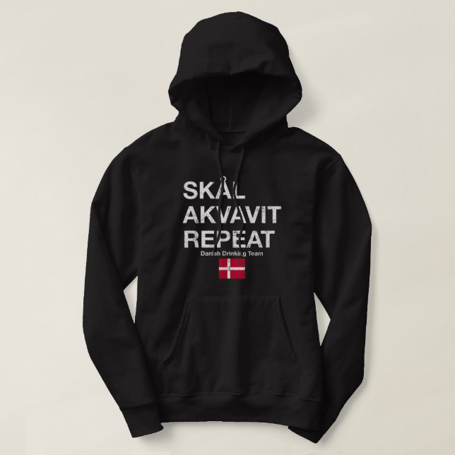 Sudadera Skal, Akvavit, Dinamarca Danmark de repetición (Diseño del anverso)
