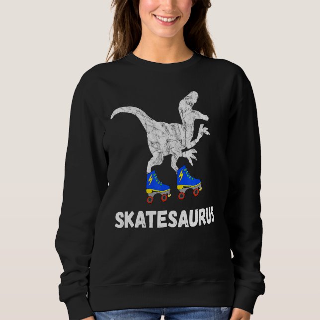 Sudadera Skate Dinosaurs Skatesaurus Roller Trex Skyline (Anverso)