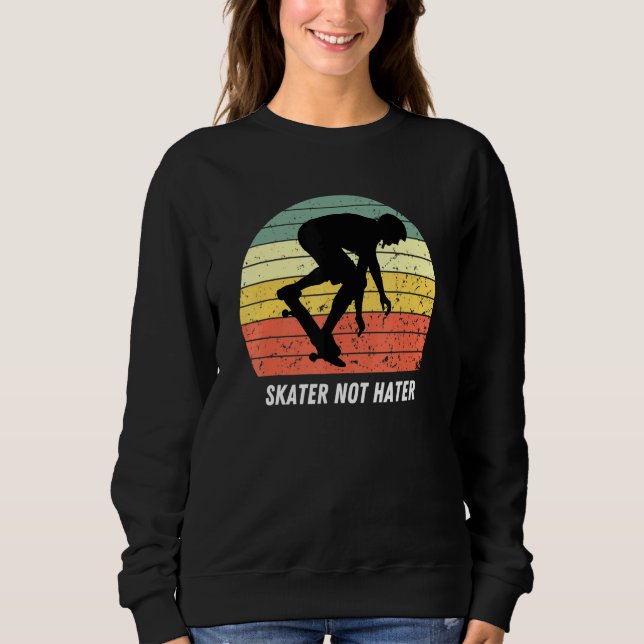Sudadera Skate Not Hate Pro Skateboarders Longboard Sunset (Anverso)
