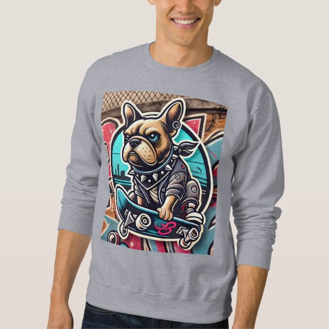 Sudadera Skateboard Bulldog (Anverso)
