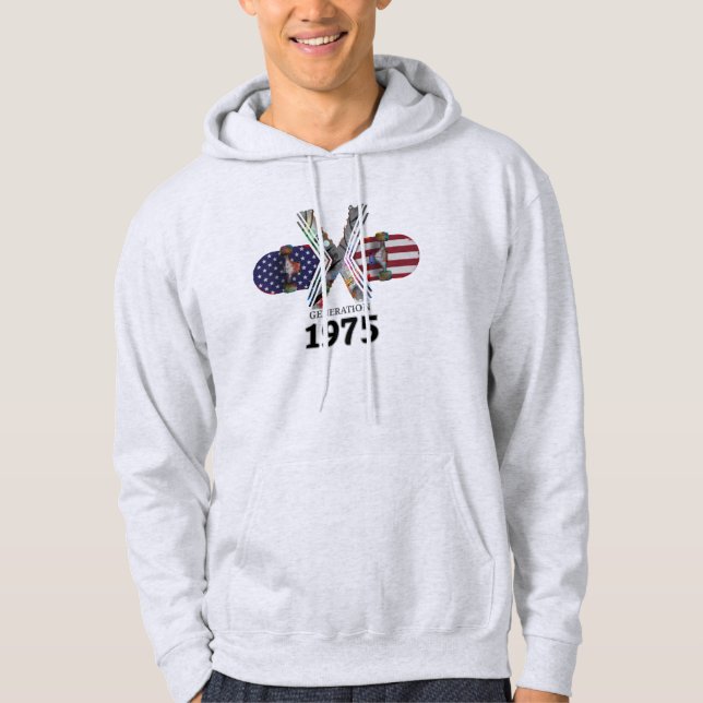 Sudadera Skateboard de la Generación X de 1975 (Anverso)