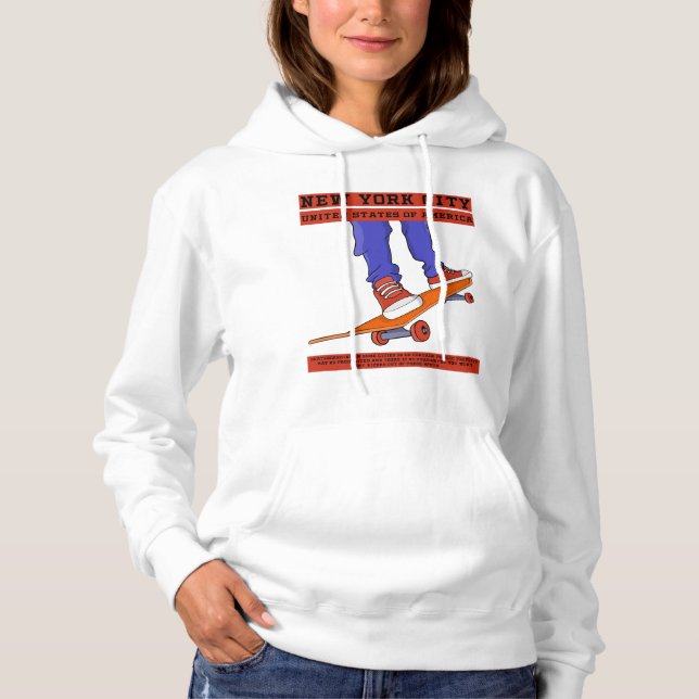 Sudadera Skateboard Guay de Nueva York (Anverso)