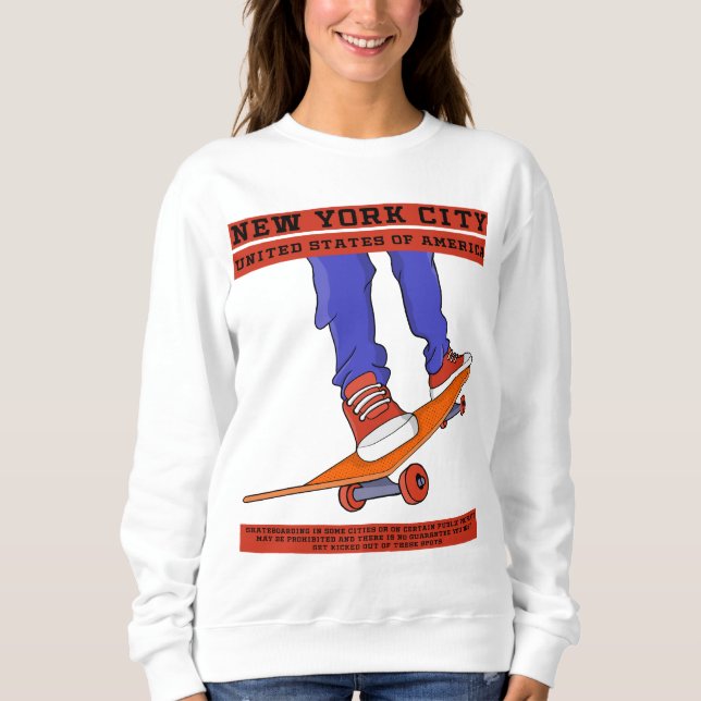 Sudadera Skateboard Guay de Nueva York (Anverso)