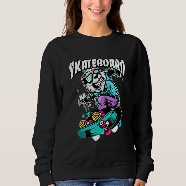 Sudadera Skateboard Wold Awesome Skateboarding Freestyle (Anverso)
