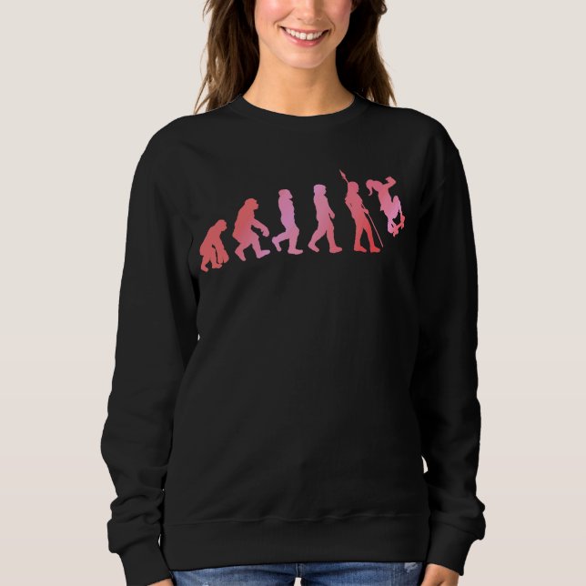 Sudadera Skateboarder Evolution Skater Skateboar estilo lib (Anverso)