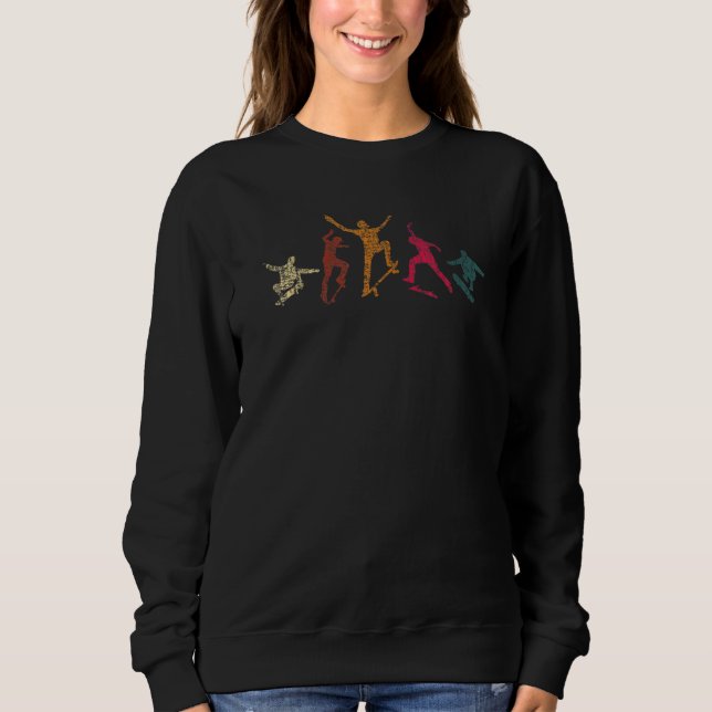 Sudadera Skateboarder Retro Skateboard Skateboarding Skateb (Anverso)