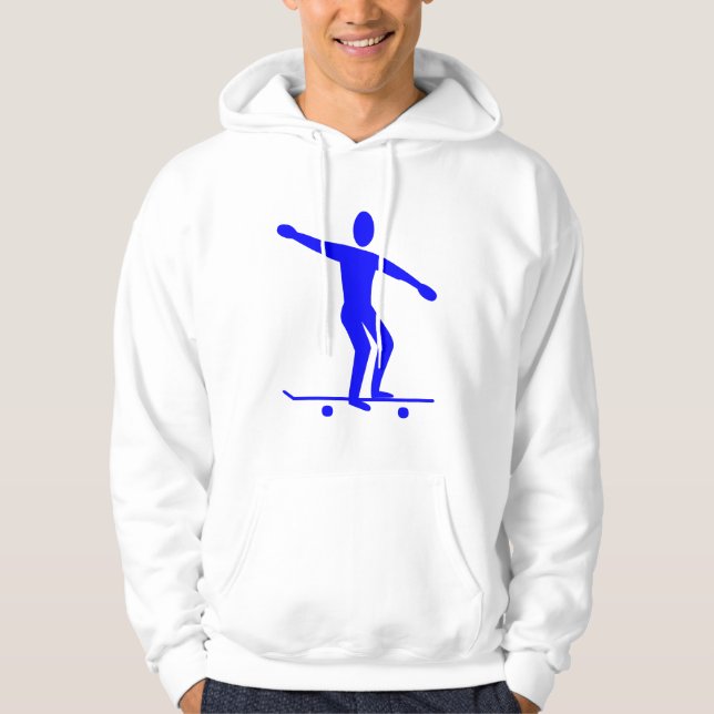 Sudadera Skateboarding - Azul (Anverso)