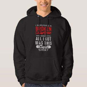 Sudadera Skateboarding Collarbone Rota Para Un Skater