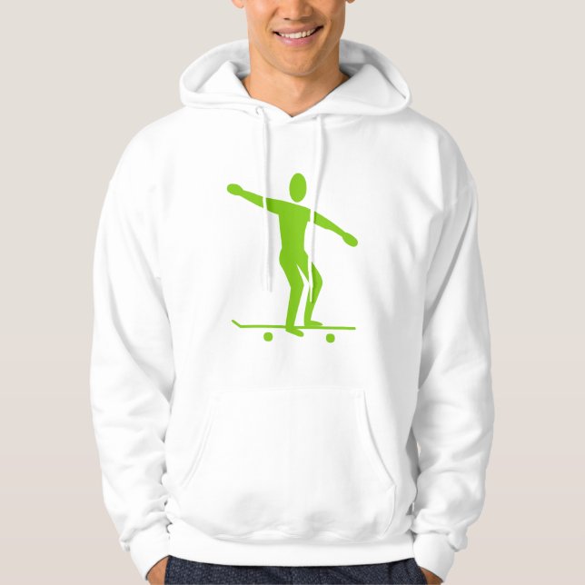 Sudadera Skateboarding - Martian Green (Anverso)