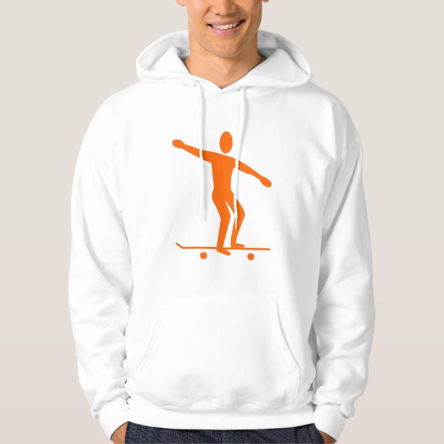 Sudadera Skateboarding - Naranja (Anverso)