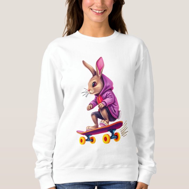 Sudadera Skateboarding Rabbit Hoodie (Anverso)