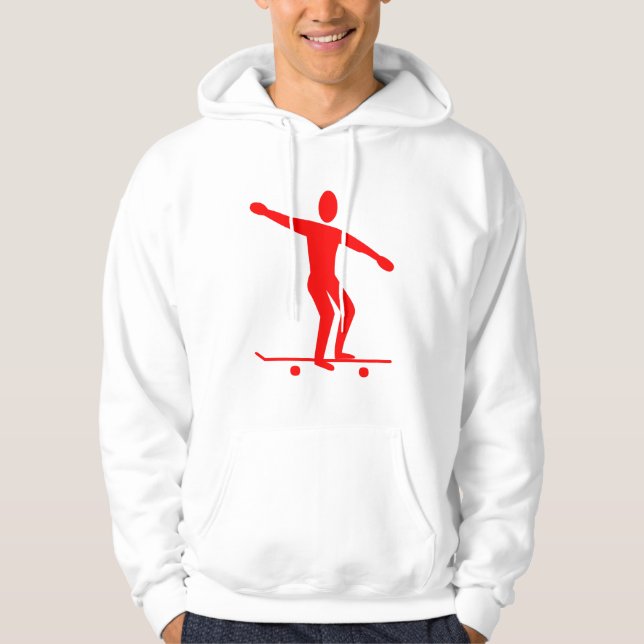 Sudadera Skateboarding - Rojo (Anverso)