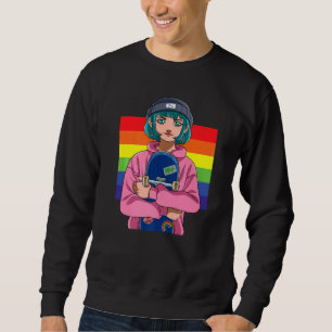 Sudadera Skateboarding Skateboarding Skate Skate Rat Rainbo