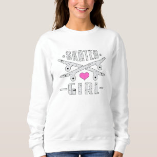 Sudadera Skater Chica Skateboard Skateboard Skate Sk8 Skate