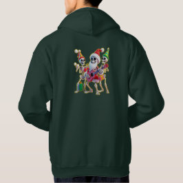 Sudadera **Skeleton 3D Christm Santa Party – Funnyas Skelet