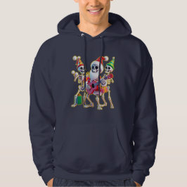 Sudadera **Skeleton 3D Christm Santa Party – Funnyas Skelet