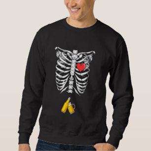 Sudadera Skeleton Beer Drinker Xray Invitación de embarazo