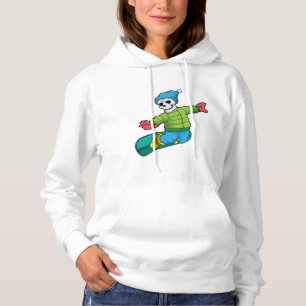 Sudadera Skeleton como Snowboard con snowboard