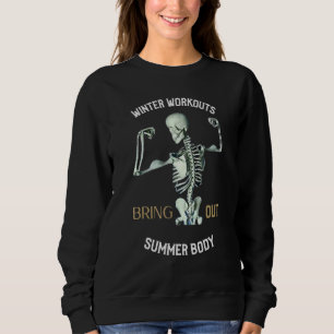 Sudadera Skeleton Costume Un Entrenamiento De Gimnasio De I