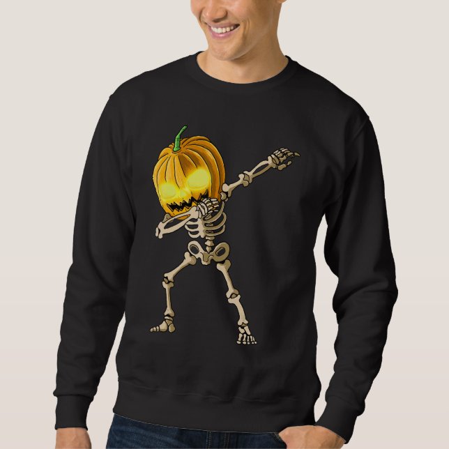Sudadera Skeleton Dab Halloween (Anverso)