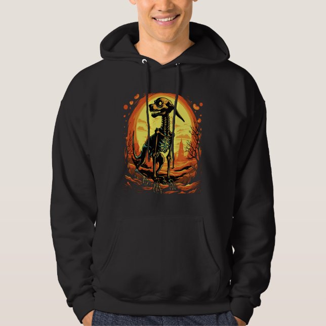Sudadera Skeleton Dog Halloween Art (Anverso)