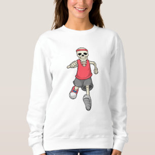 Sudadera Skeleton en ejecución con banda de cabeza